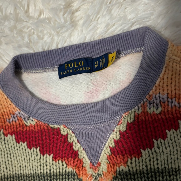 Polo Ralph Lauren Sweater Womens Printed Knit Aztec Size: XS - Picture 2 of 5
